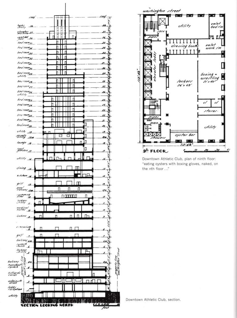 Downtown Athletic Club building section